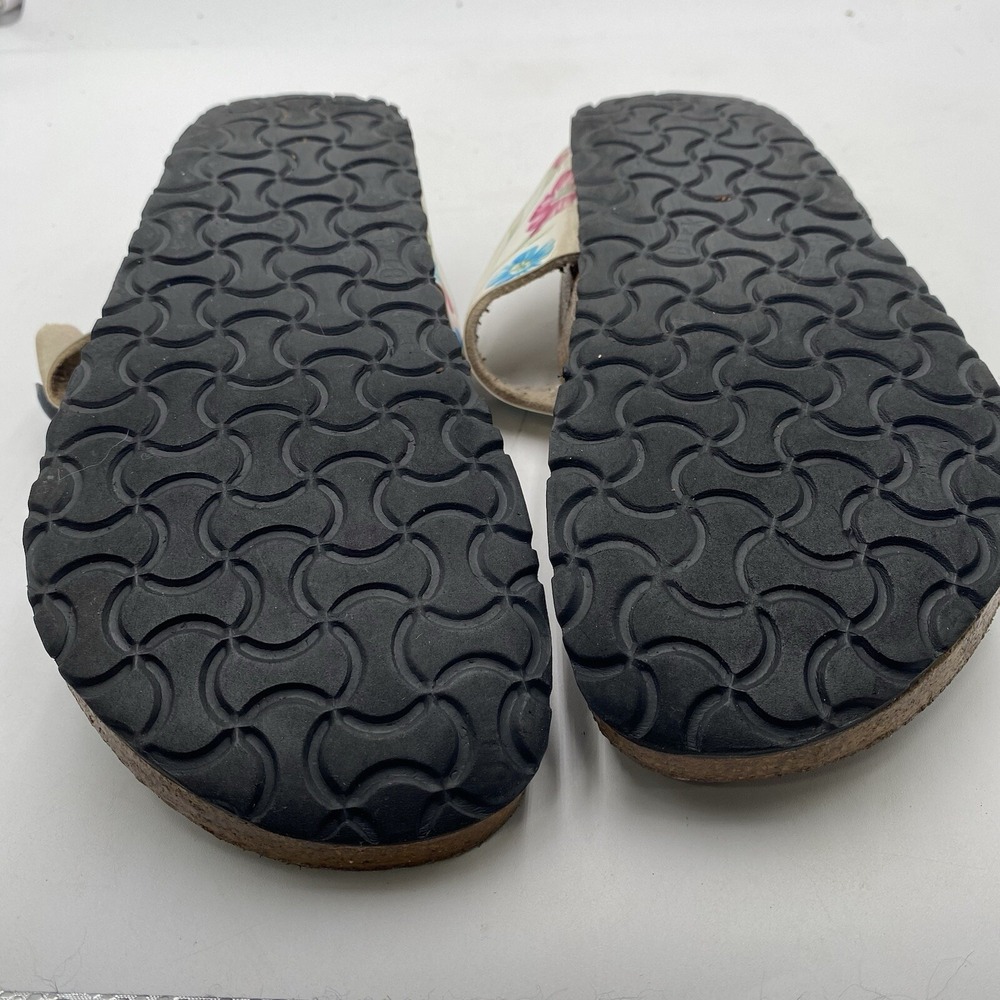 Papillio By Birkenstock Gizeh White Floral Platform Thong Sandals US 10 SEE PICS - Picture 11 of 15